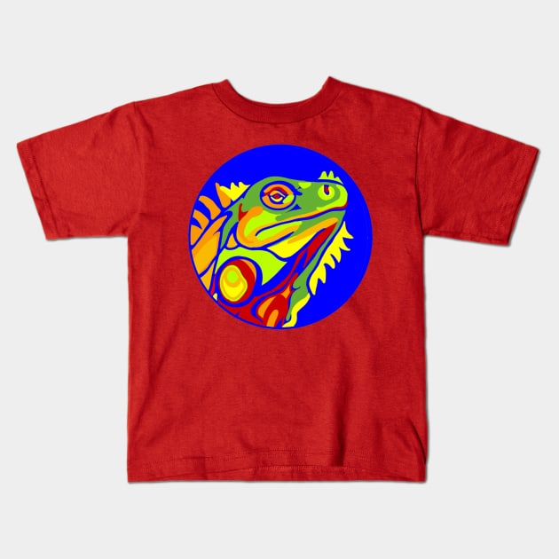 Magic Color Iguana - Dragon Lizard Kids T-Shirt by Bits